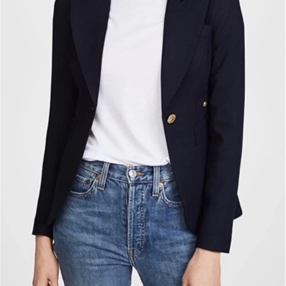 Smythe Classic Duchess Blazer in Navy ASO Kate Middleton - Picture 7 of 10
